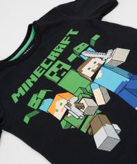 Pijama-Infantil-Minecraft-Manga-Curta-Gola-Careca-Preto-9942703-Preto_3