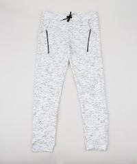 Calca-de-Moletom-Juvenil-Jogger-com-Recortes-Cinza-Mescla-Claro-9669779-Cinza_Mescla_Claro_1