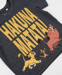 Camiseta-Infantil-Hakuna-Matata-O-Rei-Leao-Manga-Curta-Cinza-Mescla-Escuro-9945030-Cinza_Mescla_Escuro_5