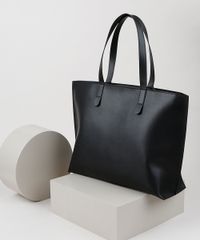 Bolsa-de-Ombro-Feminina-Shopper-Grande---Bolsa-De-Mao-Preta-9946652-Preto_2