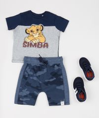 Short-de-Moletom-Infantil-Estampado-Camuflado-com-Recortes-Azul-Medio-9886492-Azul_Medio_3