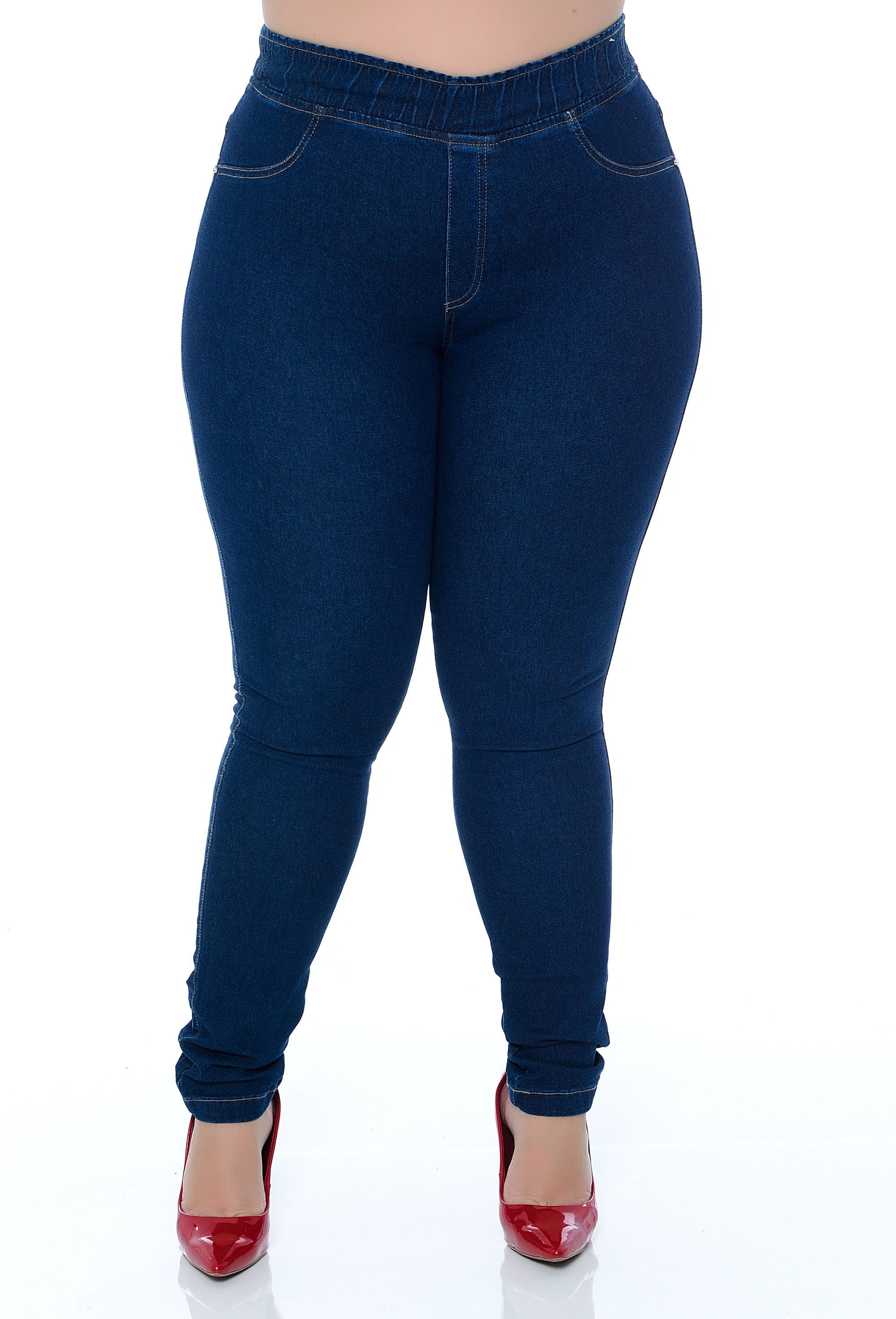 calça legging jeans plus size