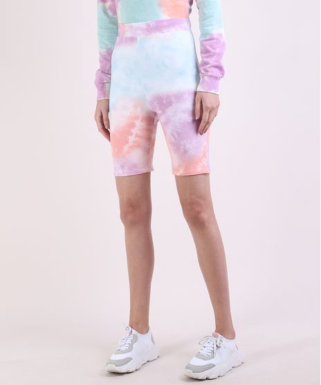 Bermuda-Feminina-Ciclista-Cintura-Super-Alta-Estampada-Tie-Dye-Multicor-9953295-Multicor_1
