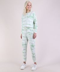 Calca-de-Moletom-Feminina-Jogger-Cintura-Alta-Estampada-Tie-Dye-Verde-9953297-Verde_3