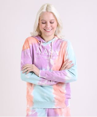 Blusao-de-Moletom-Feminino-NASA-Estampado-Tie-Dye-com-Capuz-e-Bolso-Canguru-Multicor-9953453-Multicor_1