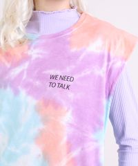 Regata-Muscle-Tee-Feminina-Estampada-Tie-Dye-com-Ombreira-Decote-Redondo-Multicor-9953454-Multicor_4