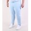 Calca-de-Moletom-Masculina-Plus-Size-Jogger-com-Bolsos-Azul-Claro-9951399-Azul_Claro_1
