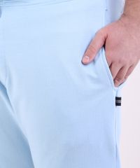 Calca-de-Moletom-Masculina-Plus-Size-Jogger-com-Bolsos-Azul-Claro-9951399-Azul_Claro_4