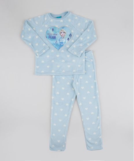 Pijama-de-Fleece-Infantil-Frozen-Estampado-Manga-Longa-Azul-Claro-9769041-Azul_Claro_1