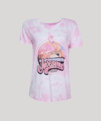 T-Shirt-Feminina-Mindset-Flamingo-Estampada-Tie-Dye-Manga-Curta-Decote-Redondo-Rosa-9843841-Rosa_5