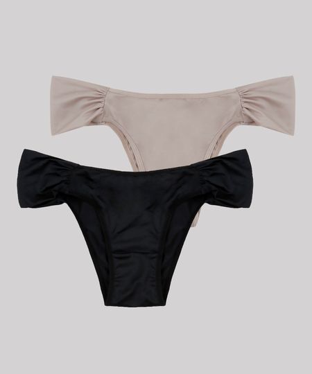 Kit-de-2-Calcinhas-Biquini-Microfibra-com-Franzido-Multicor-Kit-de-2-Calcinhas-Biquini-Microfibra-com-Franzido-Multicor_1