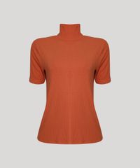 Blusa-Feminina-Canelada-Manga-Curta-Gola-Alta-Cobre-Blusa-Feminina-Canelada-Manga-Curta-Gola-Alta-Cobre_1