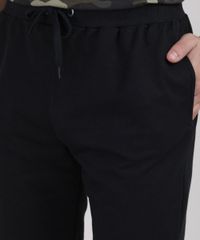 Bermuda-Juvenil-em-Moletom-com-Bolsos-Preta-Bermuda-Juvenil-em-Moletom-com-Bolsos-Preta_2