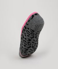 Meia-Feminina-Sapatilha-Estampada-Animal-Print-de-Onca-Preta-9954851-Preto_2