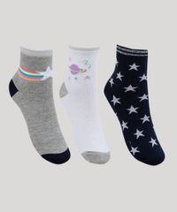 Kit-de-3-Meias-Femininas-Cano-Medio-Estampado-de-Estrelas-e-Planetas-Multicor-9954847-Multicor_1