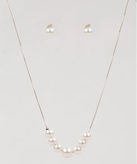 Kit-de-Brinco---Colar-Feminino-Folheados-com-Perolas-Dourado-9943788-Dourado_1