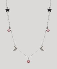 Colar-Feminino-com-Pingentes-de-Lua-Prateado-9943781-Prateado_1