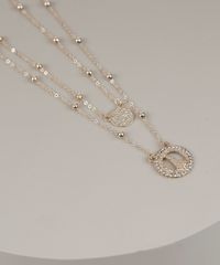 Colar-Feminino-Folheados-Duplo-com-Pingente-de-Nossa-Senhora-e-Strass-Dourado-Colar-Feminino-Folheados-Duplo-com-Pingente-de-Nossa-Senhora-e-Strass-Dourado_2