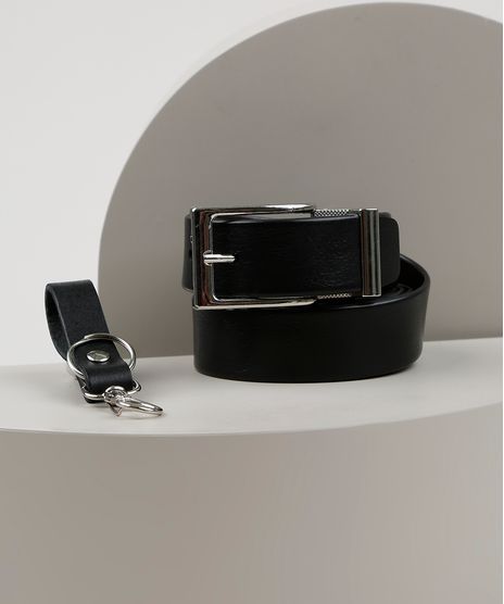Cinto-Masculino-Ajustavel---Chaveiro-Preto-9946698-Preto_1