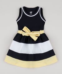 Vestido-Infantil-com-Recortes-e-Laco-Sem-Manga-Azul-Marinho-9943381-Azul_Marinho_1