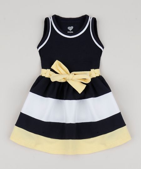Vestido-Infantil-com-Recortes-e-Laco-Sem-Manga-Azul-Marinho-9943381-Azul_Marinho_1