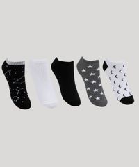 Kit-de-5-Meias-Femininas-Cano-Baixo-Estampado-Lunar-Multicor-9949080-Multicor_1