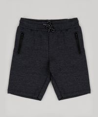 Bermuda-de-Moletom-Infantil-com-Bolsos--Cinza-Mescla-Escuro-9946369-Cinza_Mescla_Escuro_1