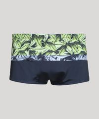 Sunga-Masculina-Slip-Estampada-de-Folhagem-Azul-Marinho-9896860-Azul_Marinho_1