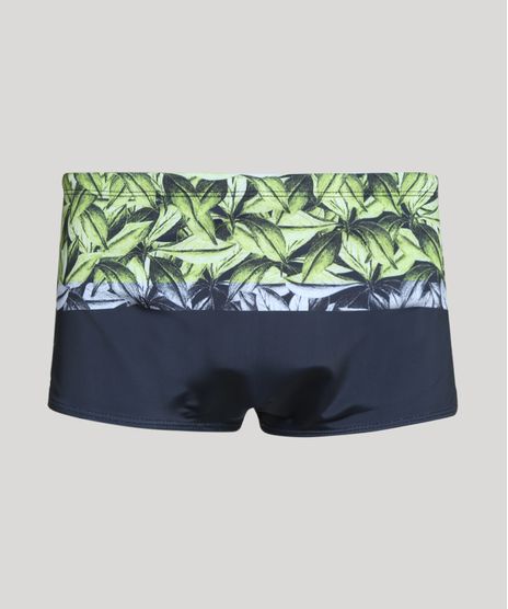 Sunga-Masculina-Slip-Estampada-de-Folhagem-Azul-Marinho-9896860-Azul_Marinho_1