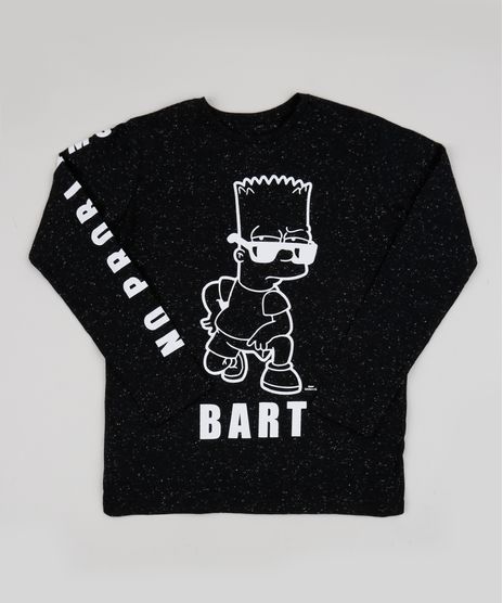 Camiseta-Juvenil-Bart-Os-Simpsons-Manga-Longa-Preta-9943395-Preto_1