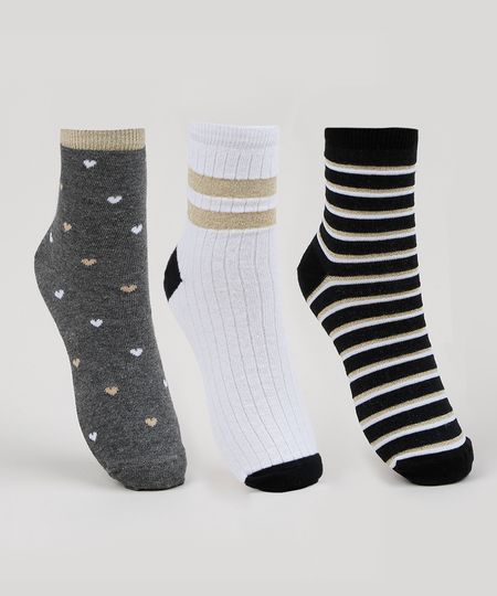 Kit-de-3-Meias-Femininas-Cano-Medio-Estampado-de-Listras-Multicor-9954846-Multicor_1 Kit-de-3-Meias-Femininas-Cano-Medio-Estampado-de-Listras-Multicor-9954846-Multicor_1
