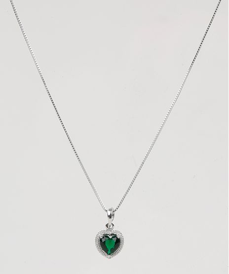 Colar-Feminino-com-Pingente-de-Coracao-de-Pedra-Zirconia-e-Strass-Prateado-9943777-Prateado_1