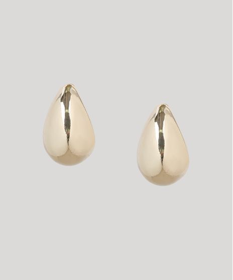 Brinco-Feminino-Folheados-Formato-de-Gota-Dourado-9943754-Dourado_1