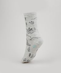 Meia-Feminina-Cano-Alto-Estampada-de-Arvores-Cinza-Mescla-9954830-Cinza_Mescla_2