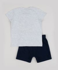 Conjunto-Infantil-Monstros-S-A--de-Camiseta-Cinza-Mescla---Bermuda-em-Moletom-Azul-Marinho-9942610-Azul_Marinho_2