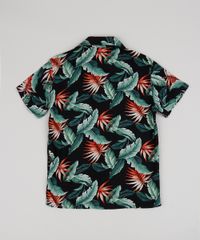 Camisa-Infantil-Estampada-de-Folhagens-Manga-Curta-Preta-9920799-Preto_2