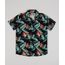 Camisa-Infantil-Estampada-de-Folhagens-Manga-Curta-Preta-9920799-Preto_1
