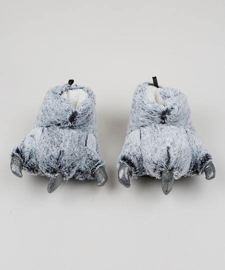Pantufa-Feminina-Pata-de-Urso-com-Garras-em-Pelucia-Cinza-9860464-Cinza_1 Pantufa-Feminina-Pata-de-Urso-com-Garras-em-Pelucia-Cinza-9860464-Cinza_1