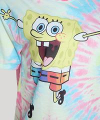 Blusa-Feminina-Tie-Dye-Bob-Esponja-Manga-Curta-Decote-Redondo-Multicor-9953446-Multicor_2