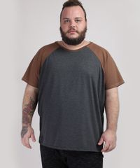 Camiseta-Masculina-Plus-Size-Basica-Raglan-Manga-Curta-Gola-Careca-Cinza-Mescla-Escuro-9951398-Cinza_Mescla_Escuro_1