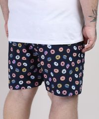 Samba-Cancao-Masculina-Plus-Size-Estampada-de-Donuts-Azul-Marinho-9951241-Azul_Marinho_2