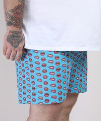 Samba-Cancao-Masculina-Plus-Size-Estampada-de-Bocas-Azul-Claro-9951244-Azul_Claro_3
