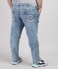 Calca-Jeans-Masculina-Plus-Size-Slim-Destroyed-Azul-Medio-9951377-Azul_Medio_2