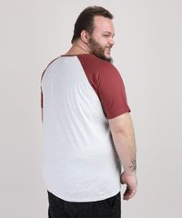 Camiseta-Masculina-Plus-Size-Basica-Raglan-Manga-Curta-Gola-Careca-Cinza-Mescla-Claro-9951398-Cinza_Mescla_Claro_2