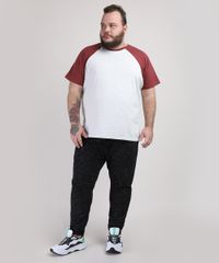 Camiseta-Masculina-Plus-Size-Basica-Raglan-Manga-Curta-Gola-Careca-Cinza-Mescla-Claro-9951398-Cinza_Mescla_Claro_3