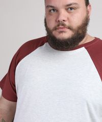 Camiseta-Masculina-Plus-Size-Basica-Raglan-Manga-Curta-Gola-Careca-Cinza-Mescla-Claro-9951398-Cinza_Mescla_Claro_4