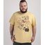 Camiseta-Masculina-Plus-Size-Mapa-Escandinavia-Manga-Curta-Gola-Careca-Mostarda-9953400-Mostarda_1