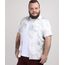 Camisa-Masculina-Plus-Size-Estampada-de-Folhas-Manga-Curta-Branca-9951370-Branco_1