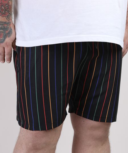 Short-Masculino-Plus-Size-Listrado-Preto-9951395-Preto_1