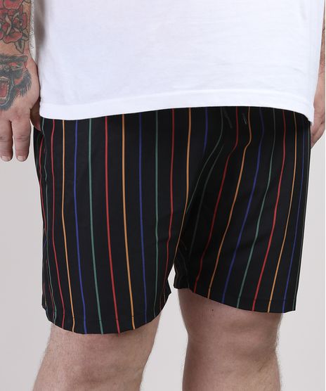Short-Masculino-Plus-Size-Listrado-Preto-9951395-Preto_1